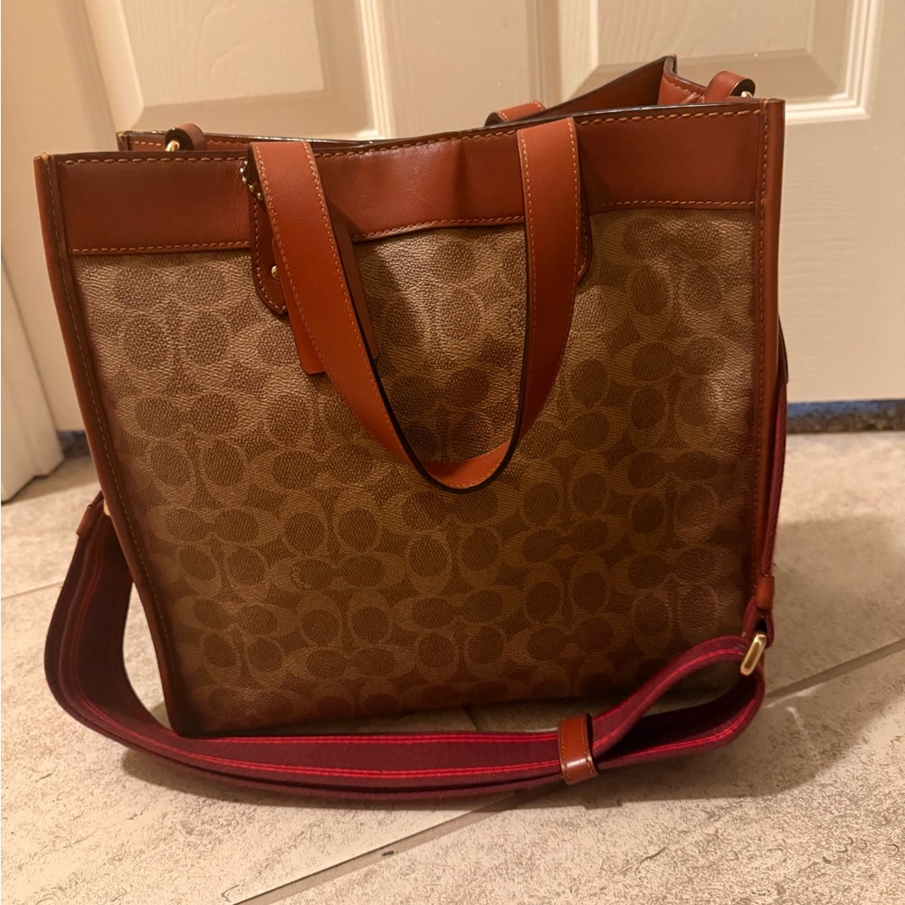 Brown Monogram Tote Bag